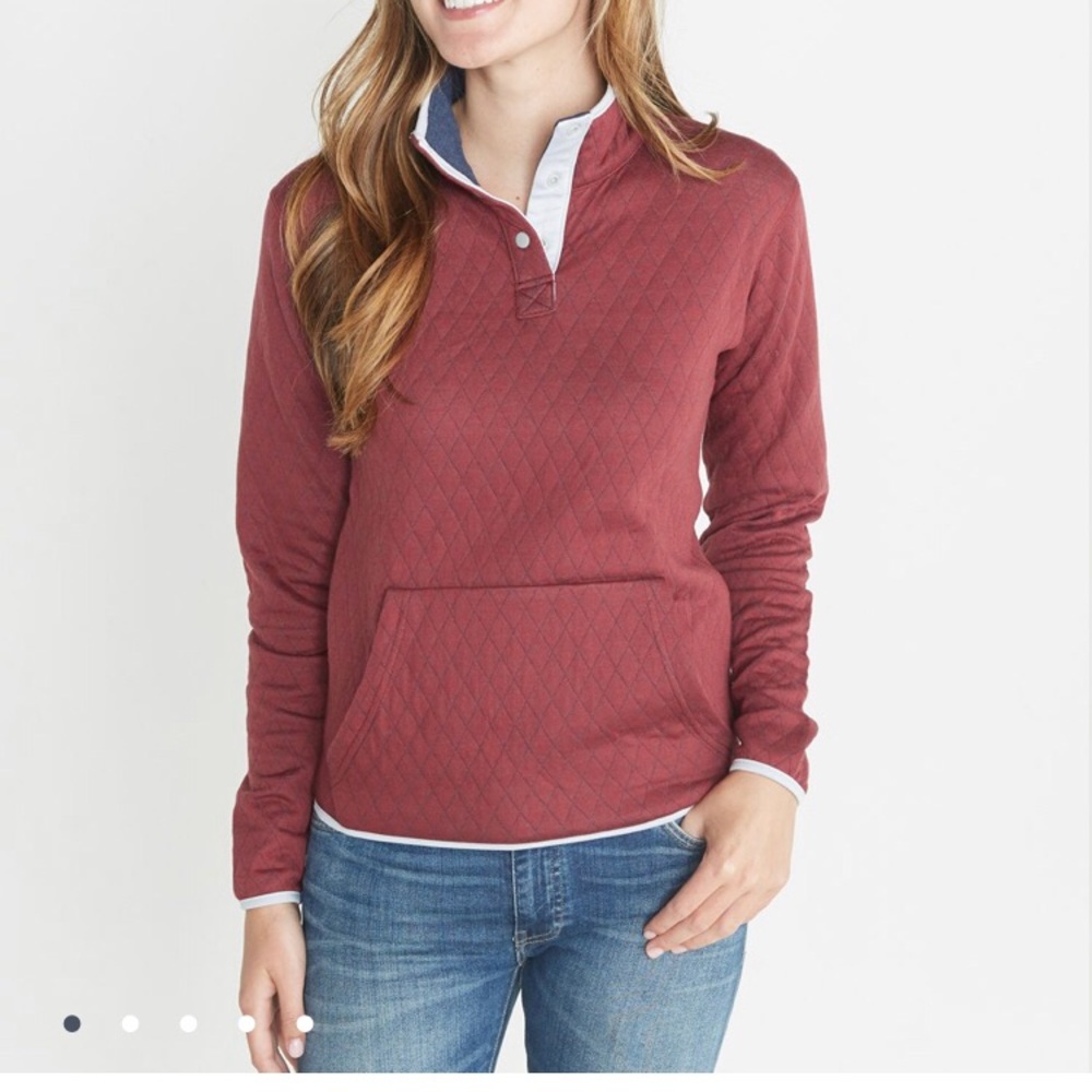 Marin Layer Reversible Lady Corbet in Merlot/Navy
